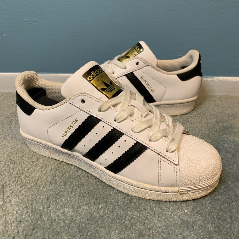 Adidas Mens Superstar C77154 White Casual Shoes Sneakers Size 4 Sneaker